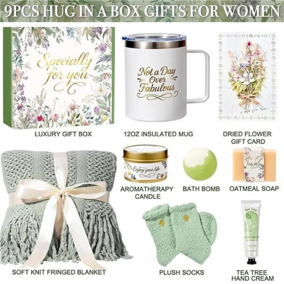 Christmas Birthday Gifts for Women Spa Care Package, Get Well Soon Gifts for - Picture 2 of 7